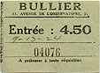 bullier billet d'entrée
