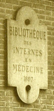 Bibliotheque des Internes Internat des Hopitaux de Paris